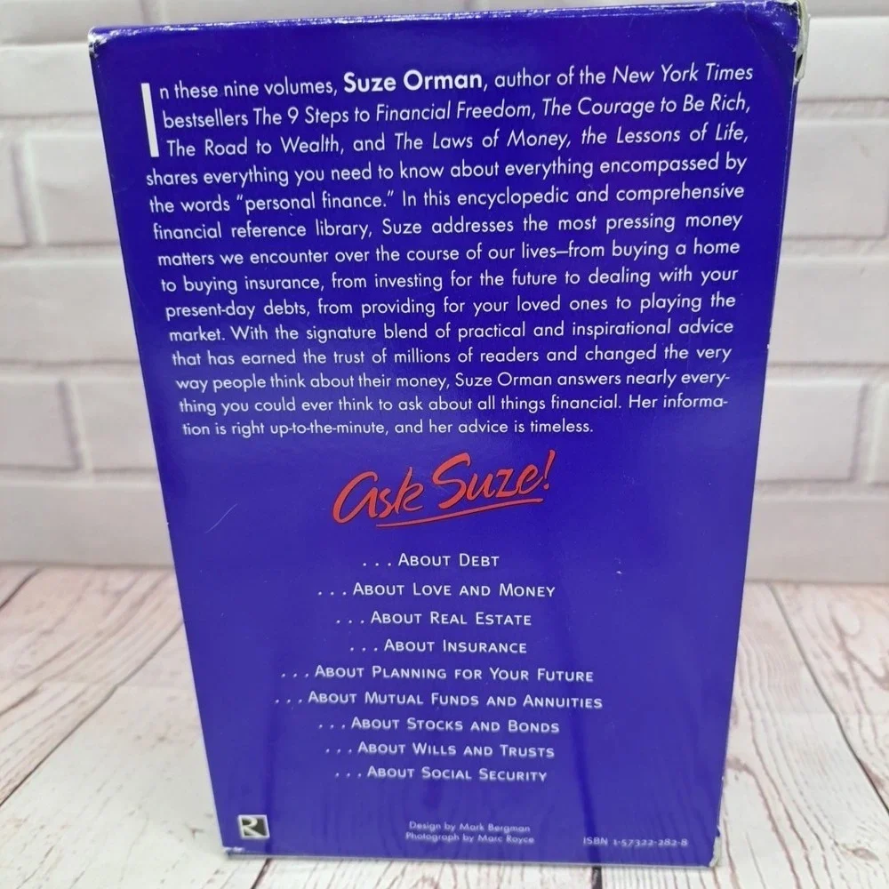 The Ask Suze Orman Financial Library Boxed Set 9 Paperback Books‎ Finance 2004